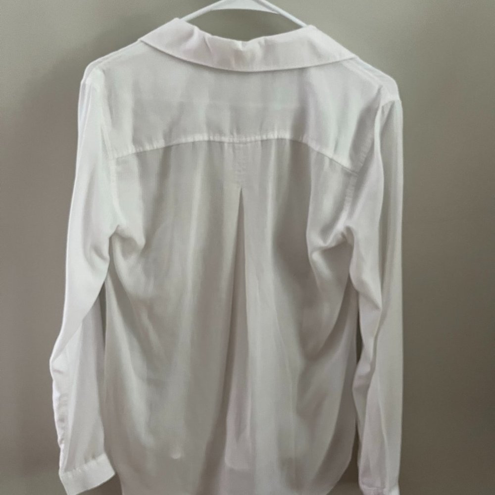 Cloth & Stone White Button-down Long-sleeved Blouse XS - Picture 2 of 3